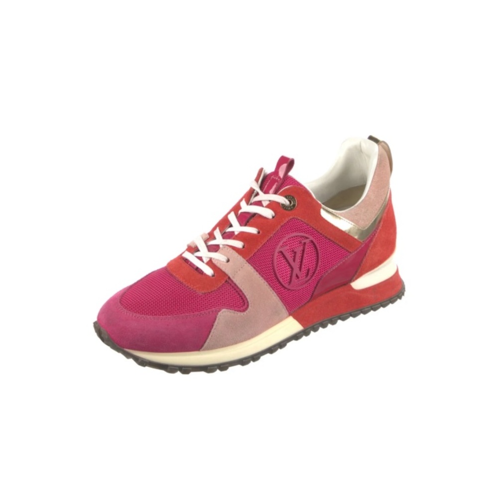 Louis Vuitton suede calfskin run away pink sneaker